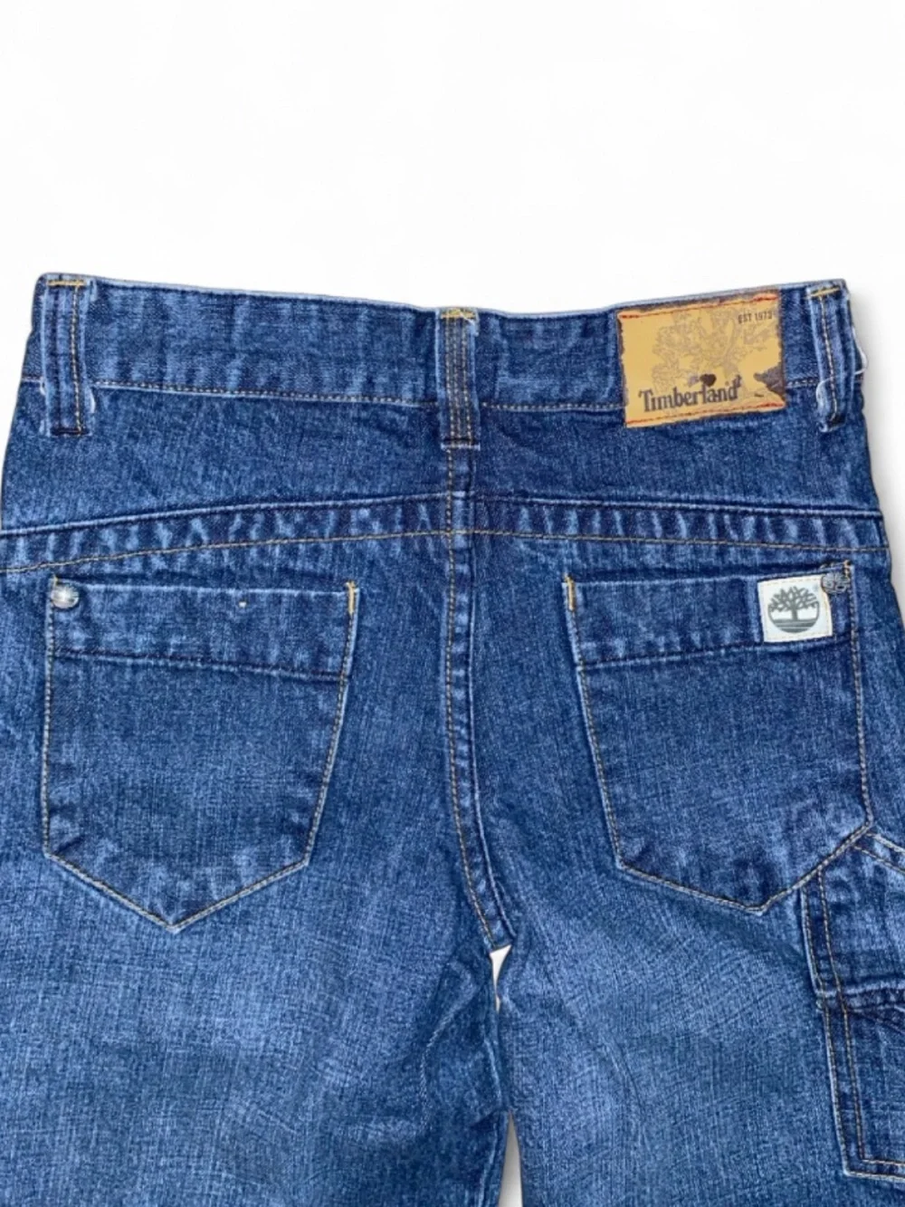 Timberland Men's Dark Blue Denim Carpenter Shorts